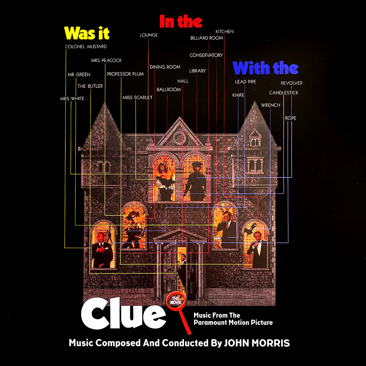 1064-clue-the-movie-music-from-the-paramount-motion-picture-lp-1.webp Clue: The Movie - Music From The Paramount Motion Picture LP