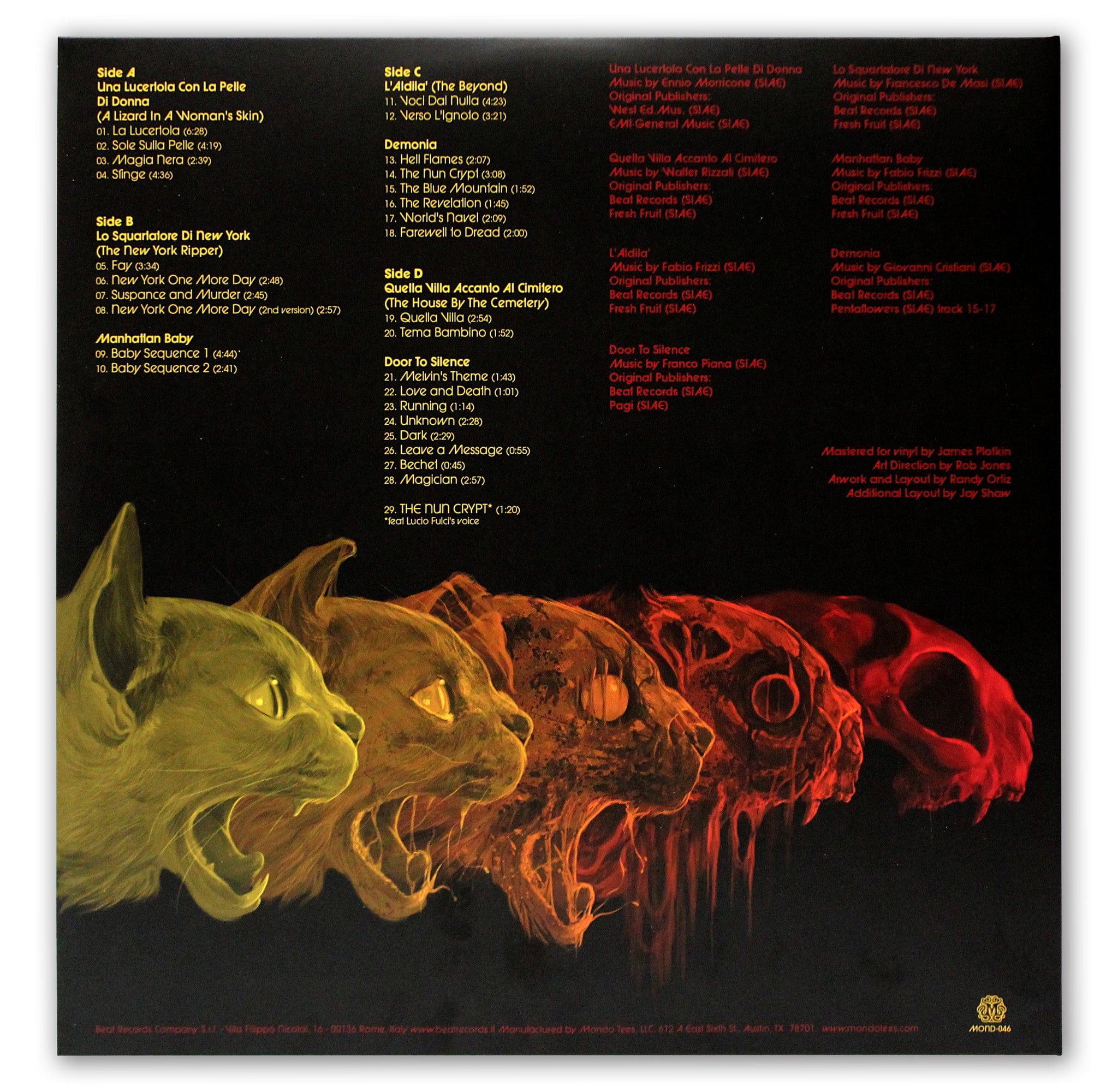 Lucio Fulci's Horror & Thriller Compilation 2XLP