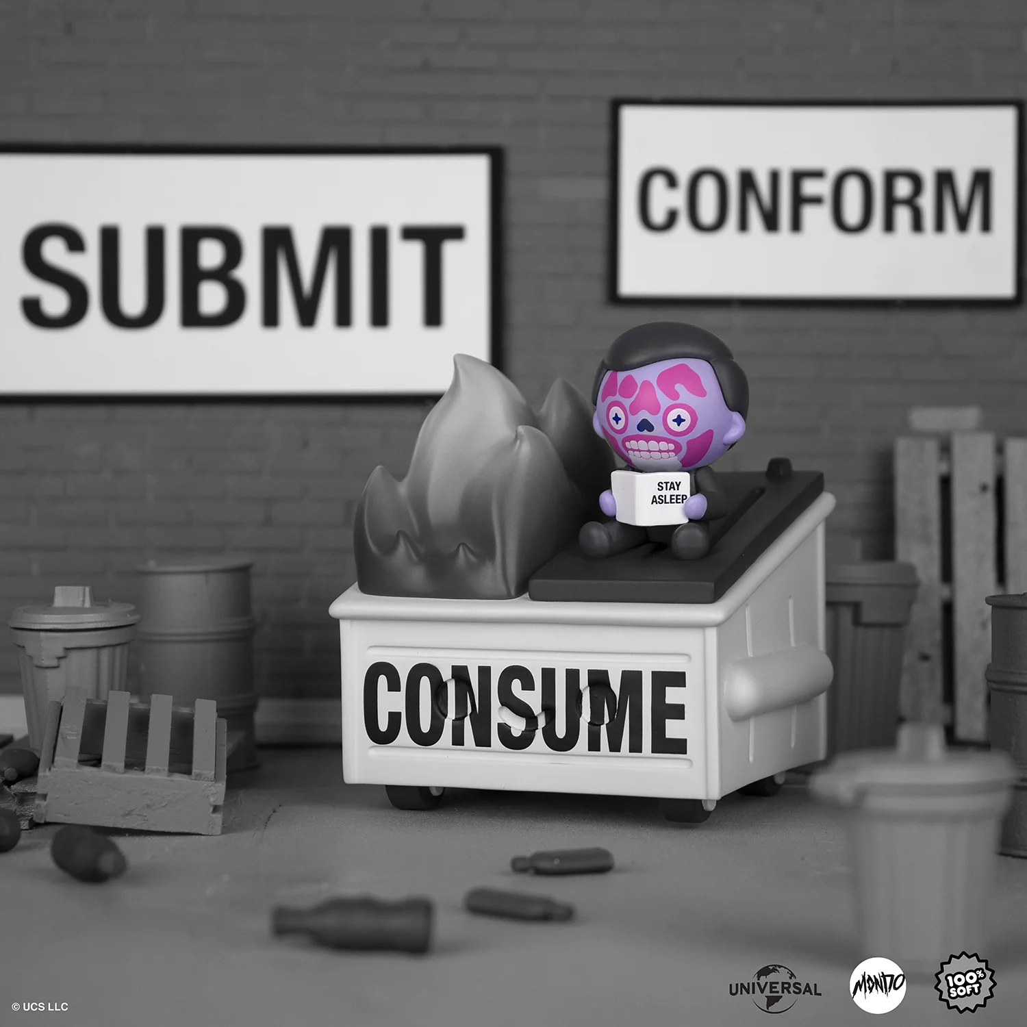 2319-100-soft-x-mondo-they-live-dumpster-fire-vinyl-figure-2.webp 100% Soft x Mondo - THEY LIVE Dumpster Fire Vinyl Figure