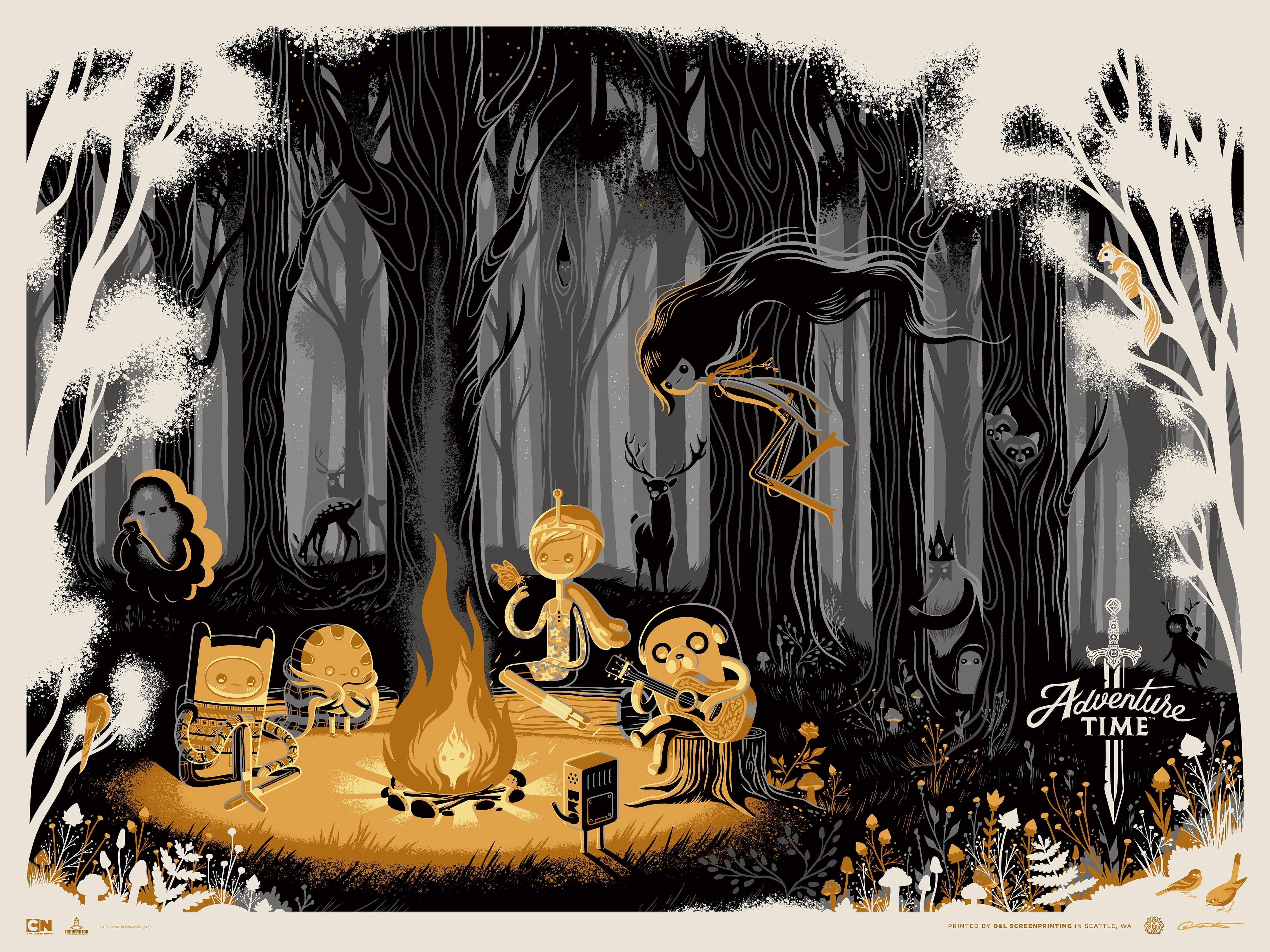 2448-adventure-time-variant-poster-1.jpg Adventure Time (Variant) Poster