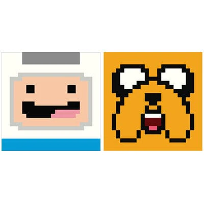 2452-adventure-time-8-bit-finn-and-jake-set-1.webp Adventure Time 8-Bit Finn and Jake Set