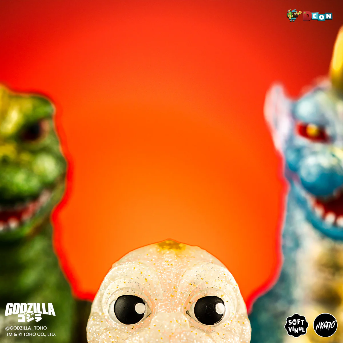 All Monsters Attack Soft Vinyl Figure Set - Glitter Variant (Designer Con Exclusive)