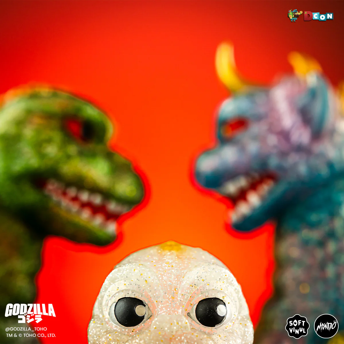 All Monsters Attack Soft Vinyl Figure Set - Glitter Variant (Designer Con Exclusive)