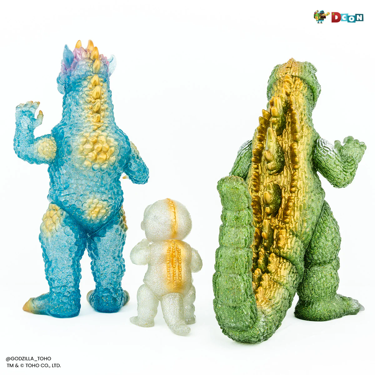 All Monsters Attack Soft Vinyl Figure Set - Glitter Variant (Designer Con Exclusive)