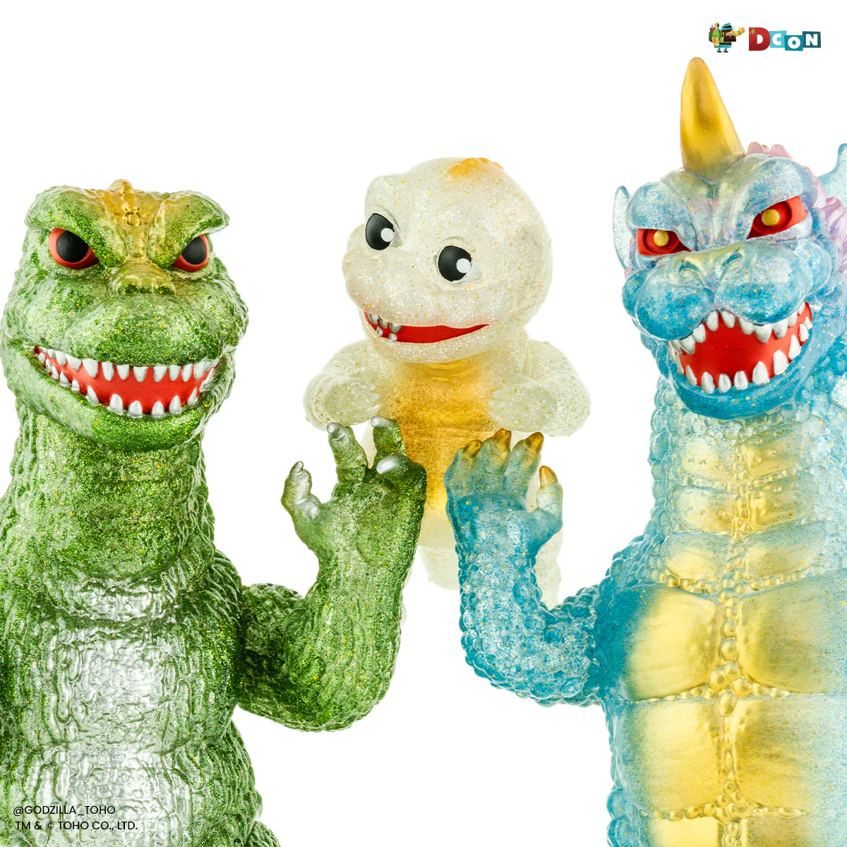 All Monsters Attack Soft Vinyl Figure Set - Glitter Variant (Designer Con Exclusive)