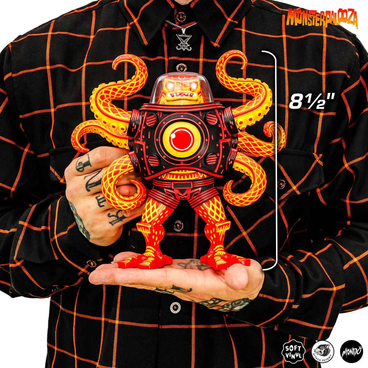Attack Peter's Takoro Designer Vinyl Figure - Heat Wave Variant - Mondo Exclusive