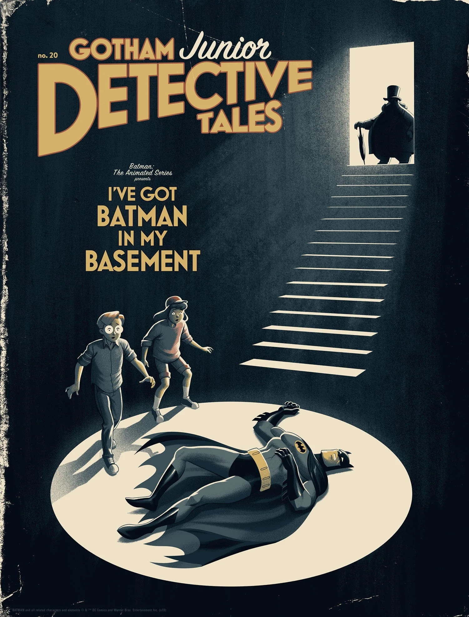 2783-batman-the-animated-series-i-ve-got-batman-in-my-basement-variant-screenprinted-poster-1.webp Batman: The Animated Series - I've Got Batman In My Basement (Variant) Screenprinted Poster