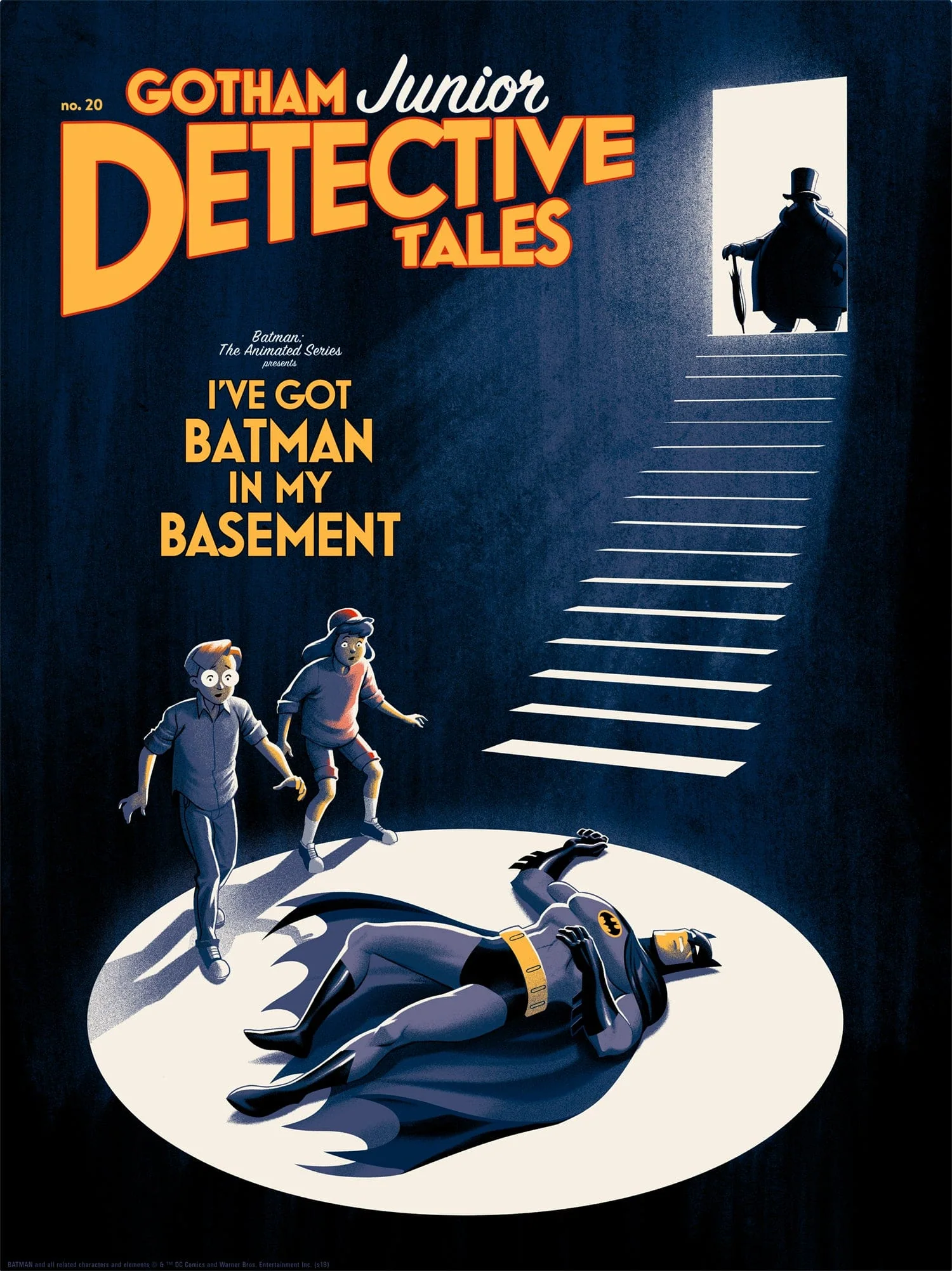 2784-batman-the-animated-series-i-ve-got-batman-in-my-basement-screenprinted-poster-1.webp Batman: The Animated Series - I've Got Batman In My Basement Screenprinted Poster
