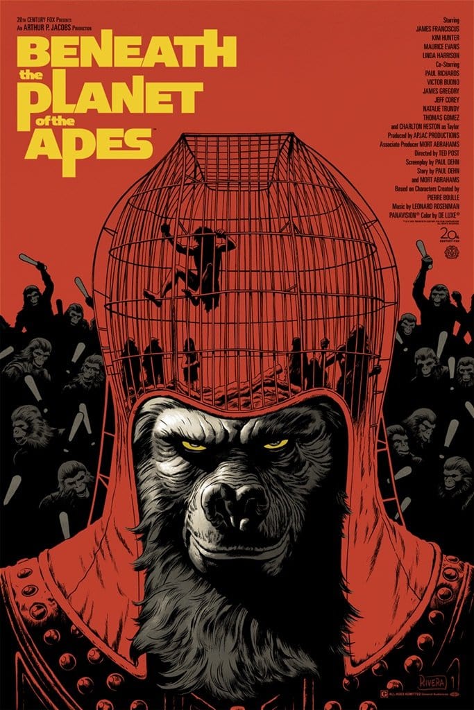 2842-beneath-the-planet-of-the-apes-variant-poster-1.jpg Beneath the Planet of the Apes (Variant) Poster