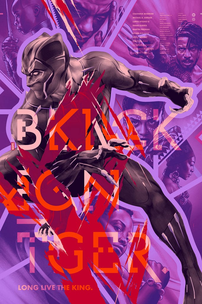 2945-black-panther-variant-poster-1.jpg Black Panther (Variant) Poster
