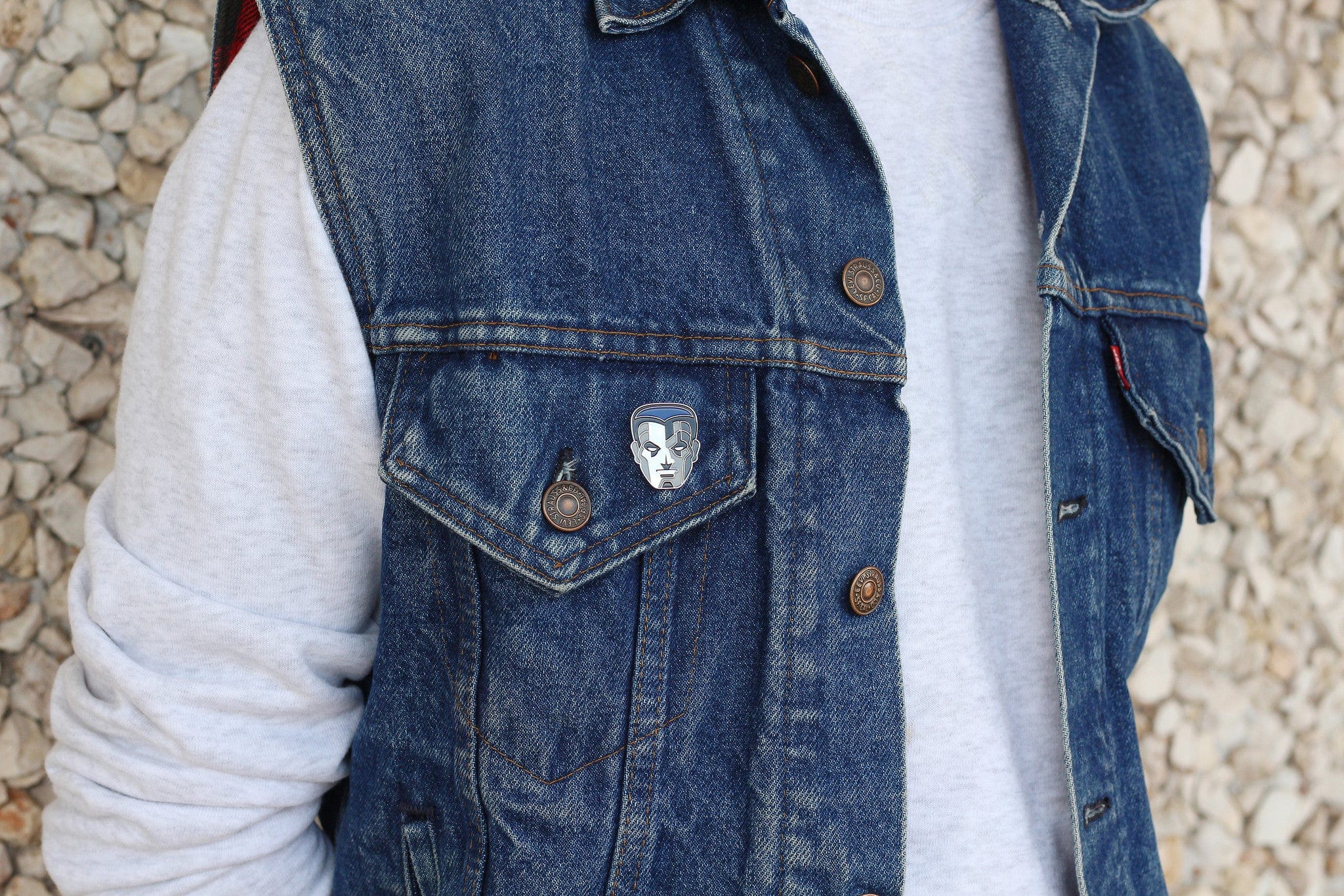 Colossus Enamel Pin