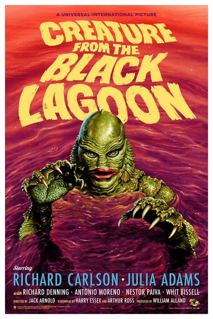 3210-creature-from-the-black-lagoon-variant-poster-1.jpg Creature From The Black Lagoon (Variant) Poster
