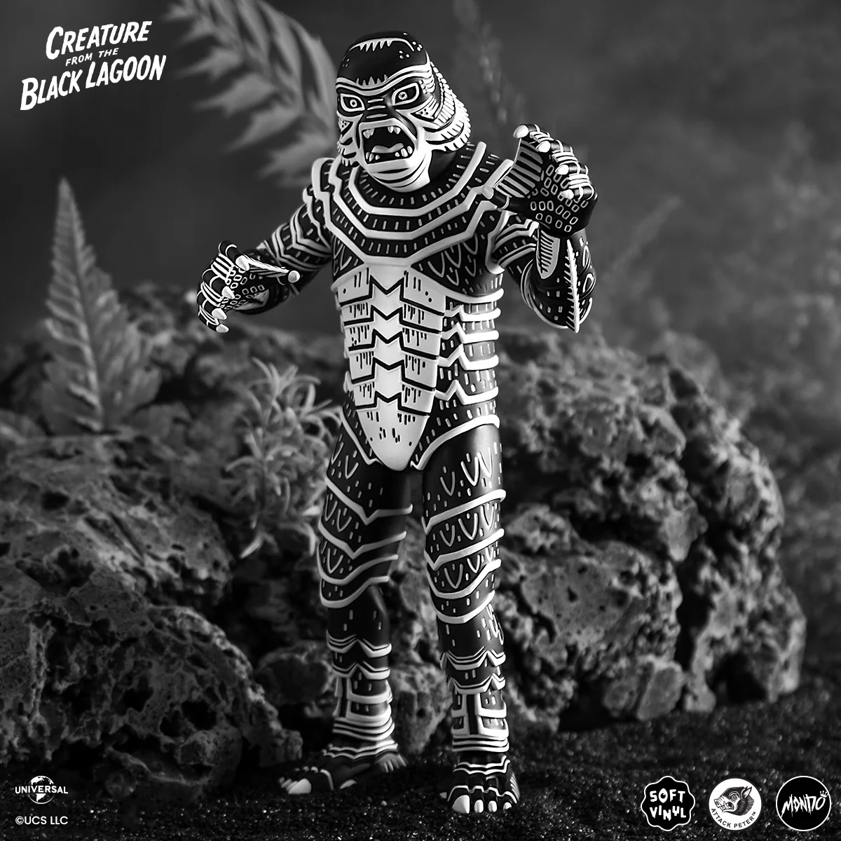 Creature From The Black Lagoon - Vinyl Designer Figure by Attack Peter - Linocut Variant