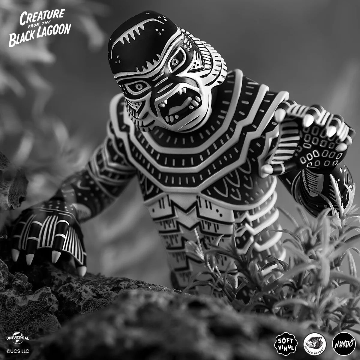 Creature From The Black Lagoon - Vinyl Designer Figure by Attack Peter - Linocut Variant