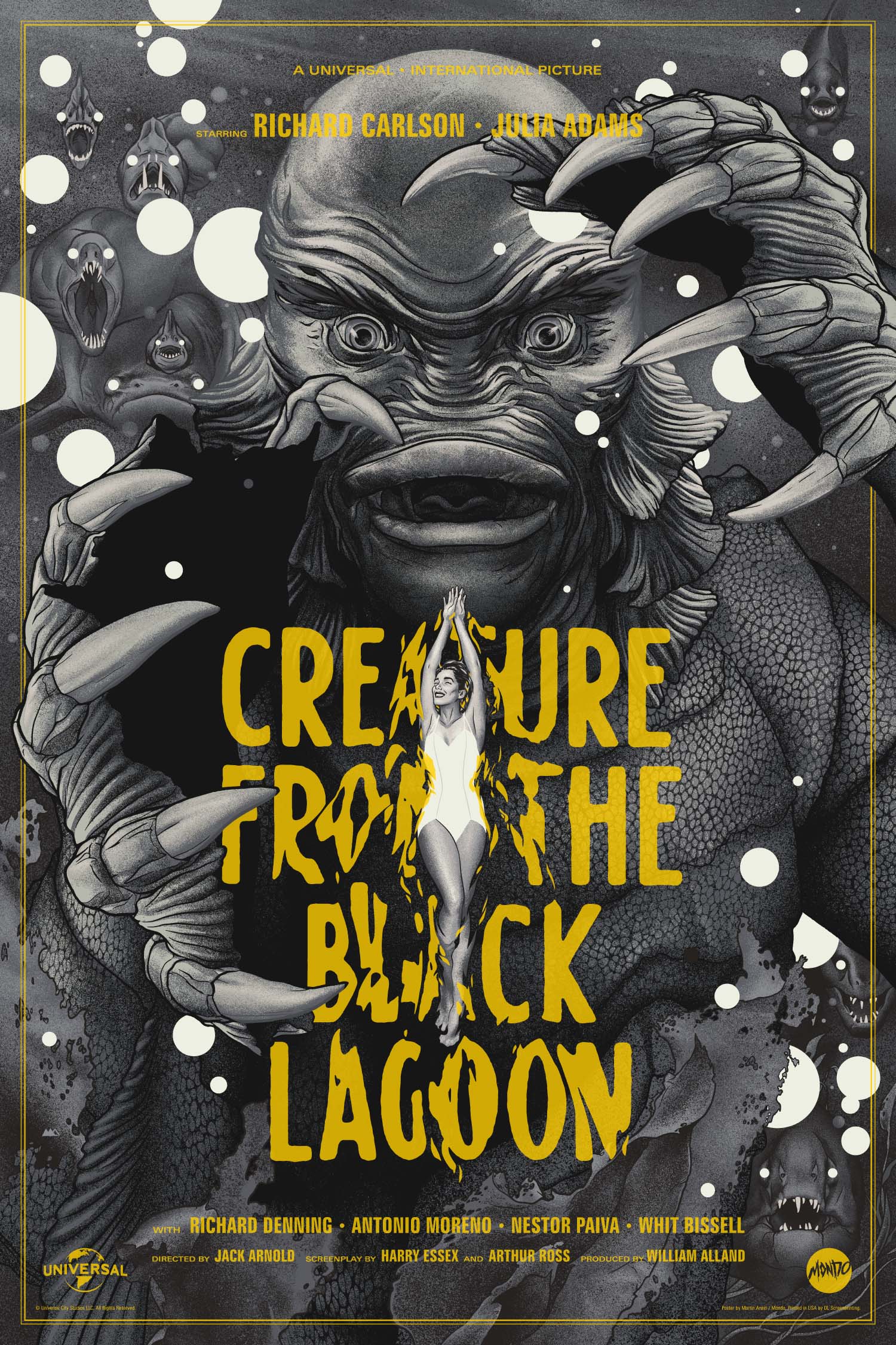 3228-creature-from-the-black-lagoon-silver-screen-variant-poster-1.jpg Creature From The Black Lagoon Silver Screen Variant Poster