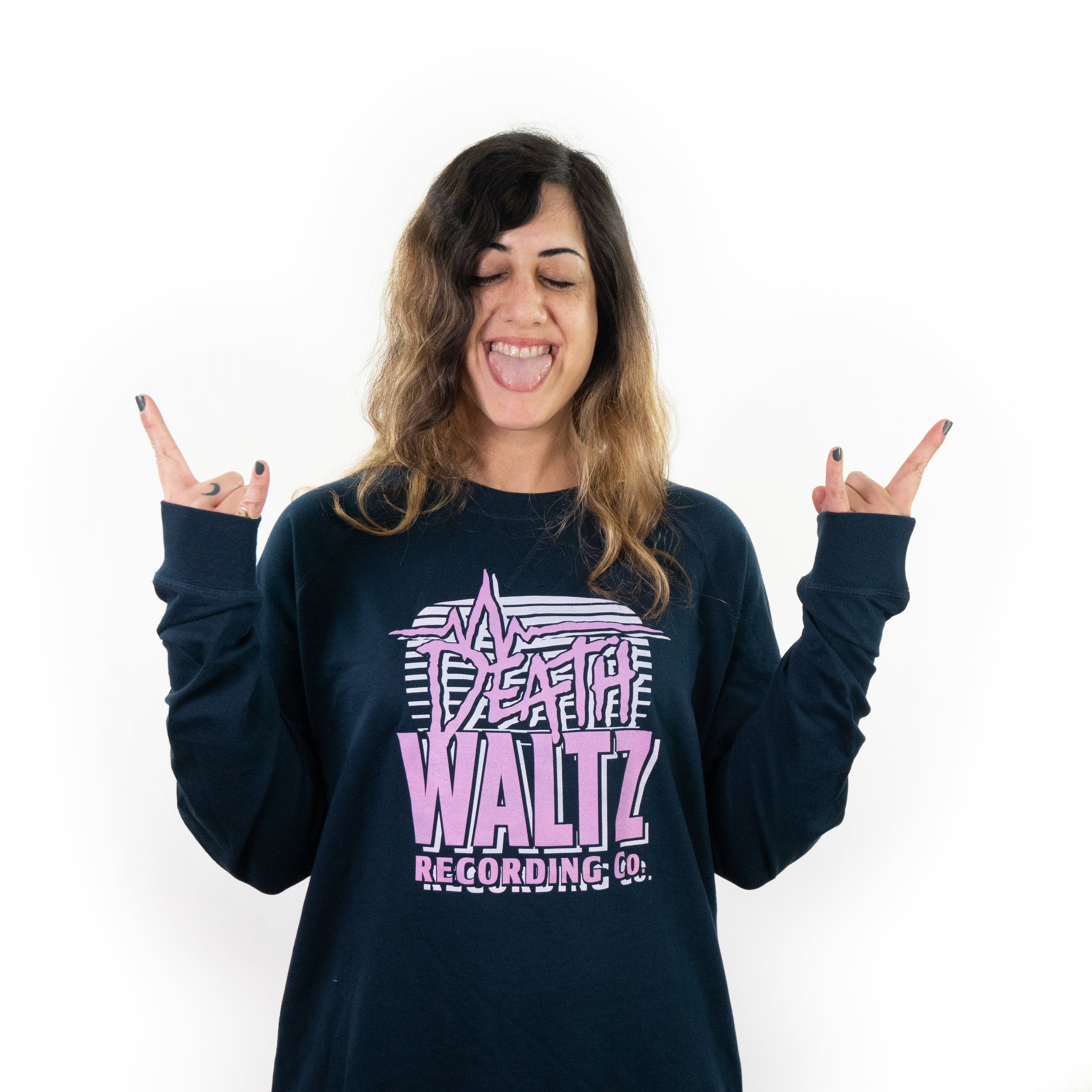3325-death-waltz-navy-crew-neck-sweatshirt-4.jpg Death Waltz Navy Crew Neck Sweatshirt