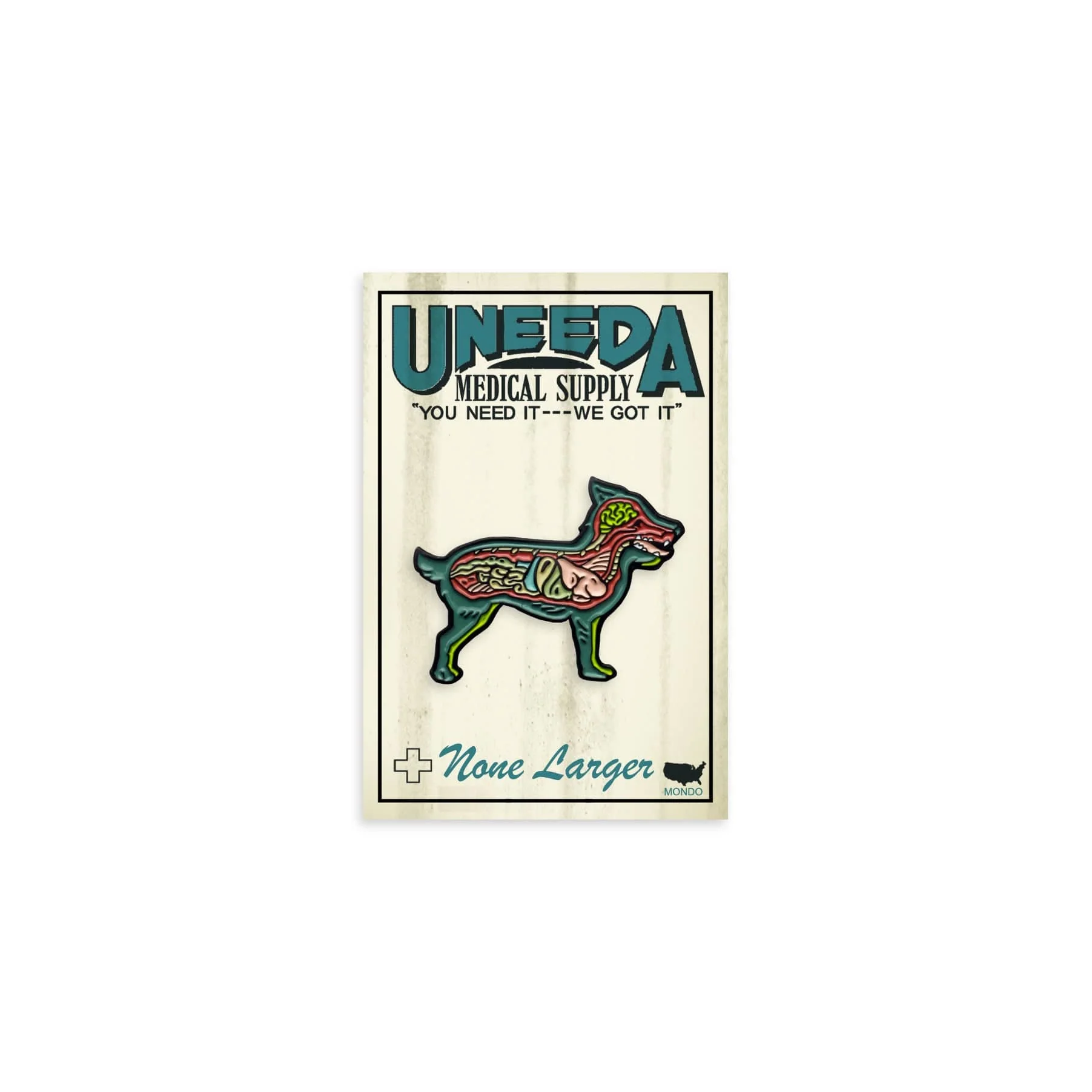Dissected Dog Enamel Pin