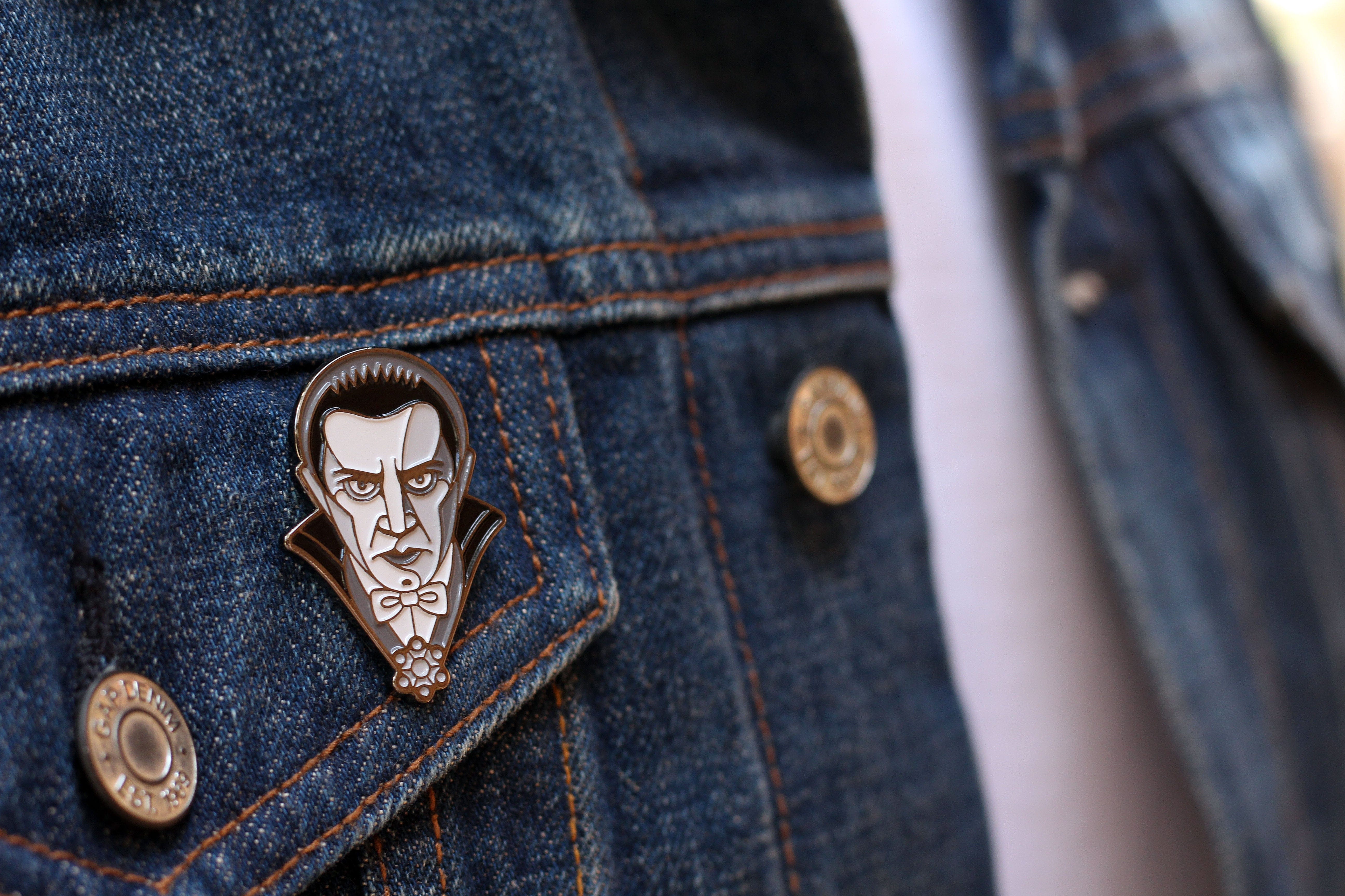 3446-dracula-enamel-pin-monochrome-3.jpg Dracula Enamel Pin (Monochrome)