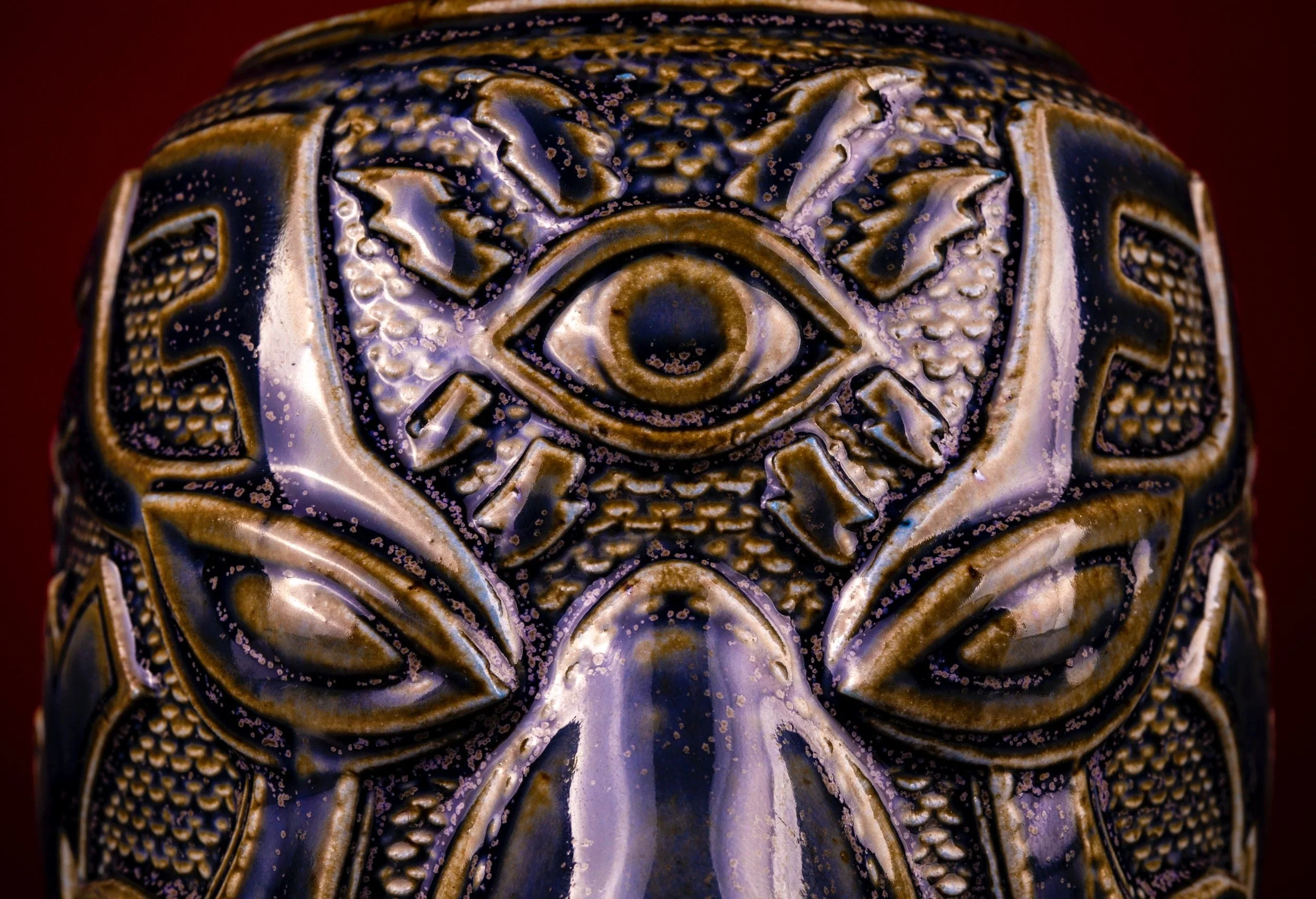 El Ojo Fantastico Tiki Mug - Fuego Azul