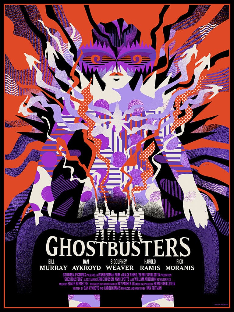 Ghostbusters Screenprinted Poster