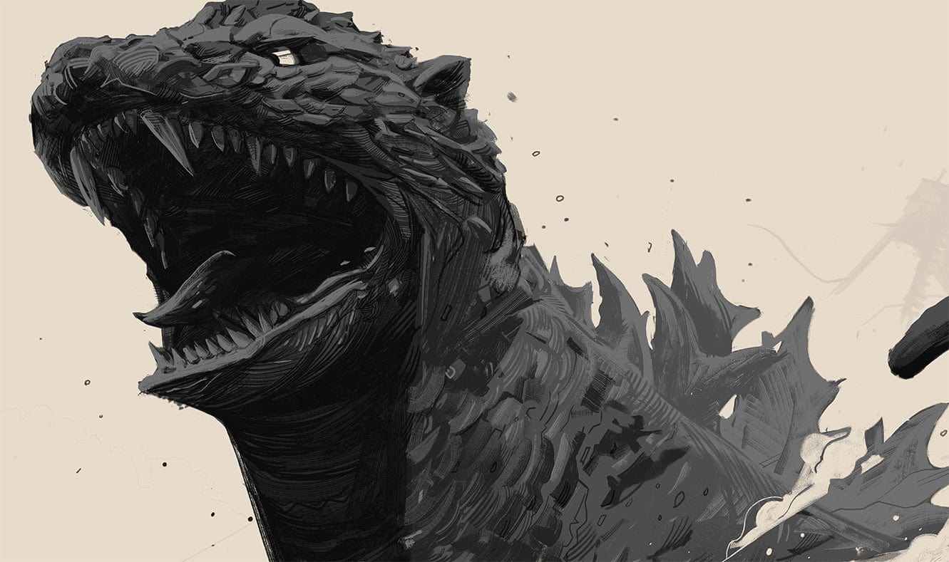3766-godzilla-variant-screenprinted-poster-2.jpg Godzilla (Variant) Screenprinted Poster