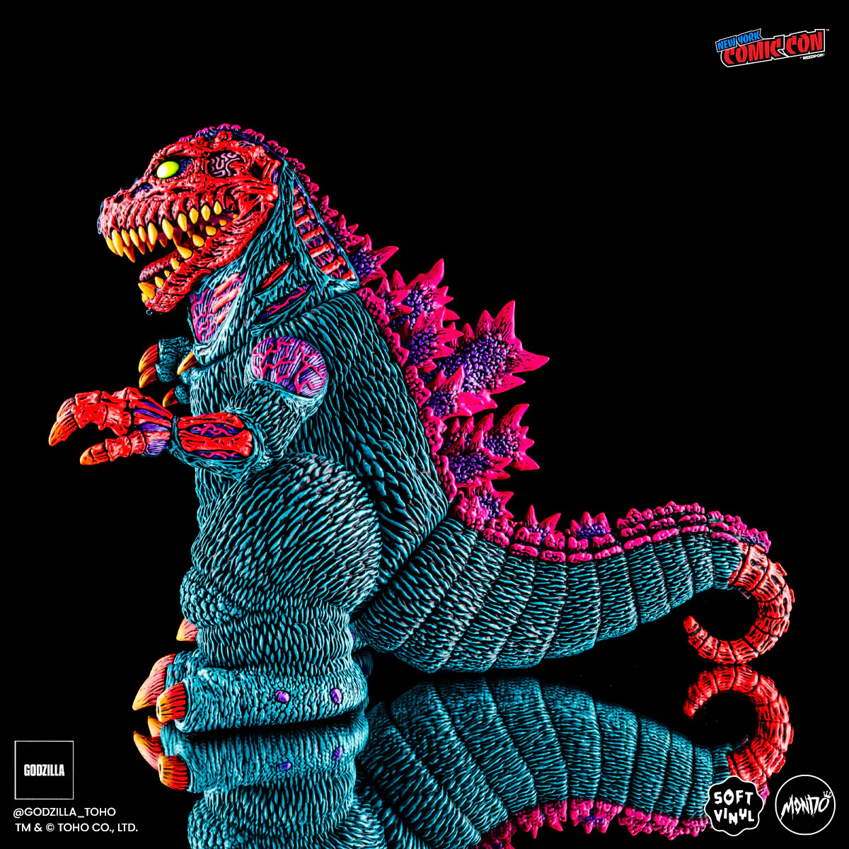 3767-godzilla-designer-vinyl-figure-by-james-groman-psychedelic-variant-10.webp Godzilla - Designer Vinyl Figure by James Groman - Psychedelic Variant