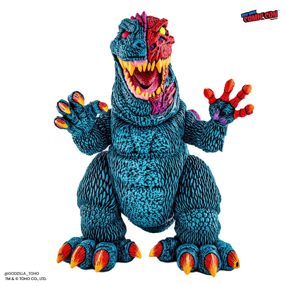 3767-godzilla-designer-vinyl-figure-by-james-groman-psychedelic-variant-27.webp Godzilla - Designer Vinyl Figure by James Groman - Psychedelic Variant