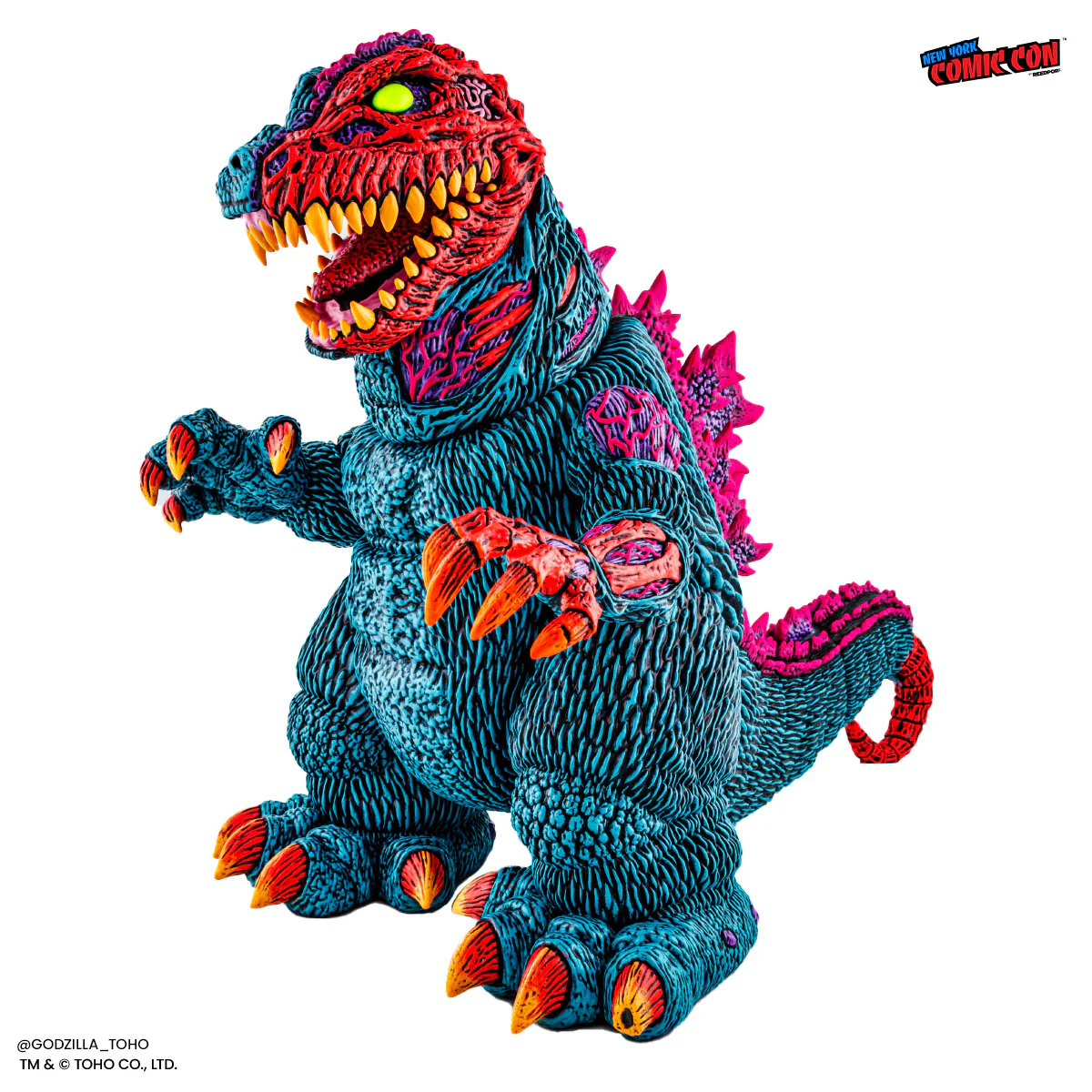 3767-godzilla-designer-vinyl-figure-by-james-groman-psychedelic-variant-28.webp Godzilla - Designer Vinyl Figure by James Groman - Psychedelic Variant