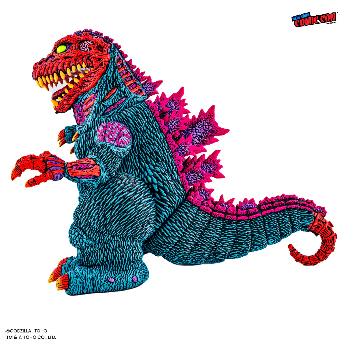 3767-godzilla-designer-vinyl-figure-by-james-groman-psychedelic-variant-29.webp Godzilla - Designer Vinyl Figure by James Groman - Psychedelic Variant