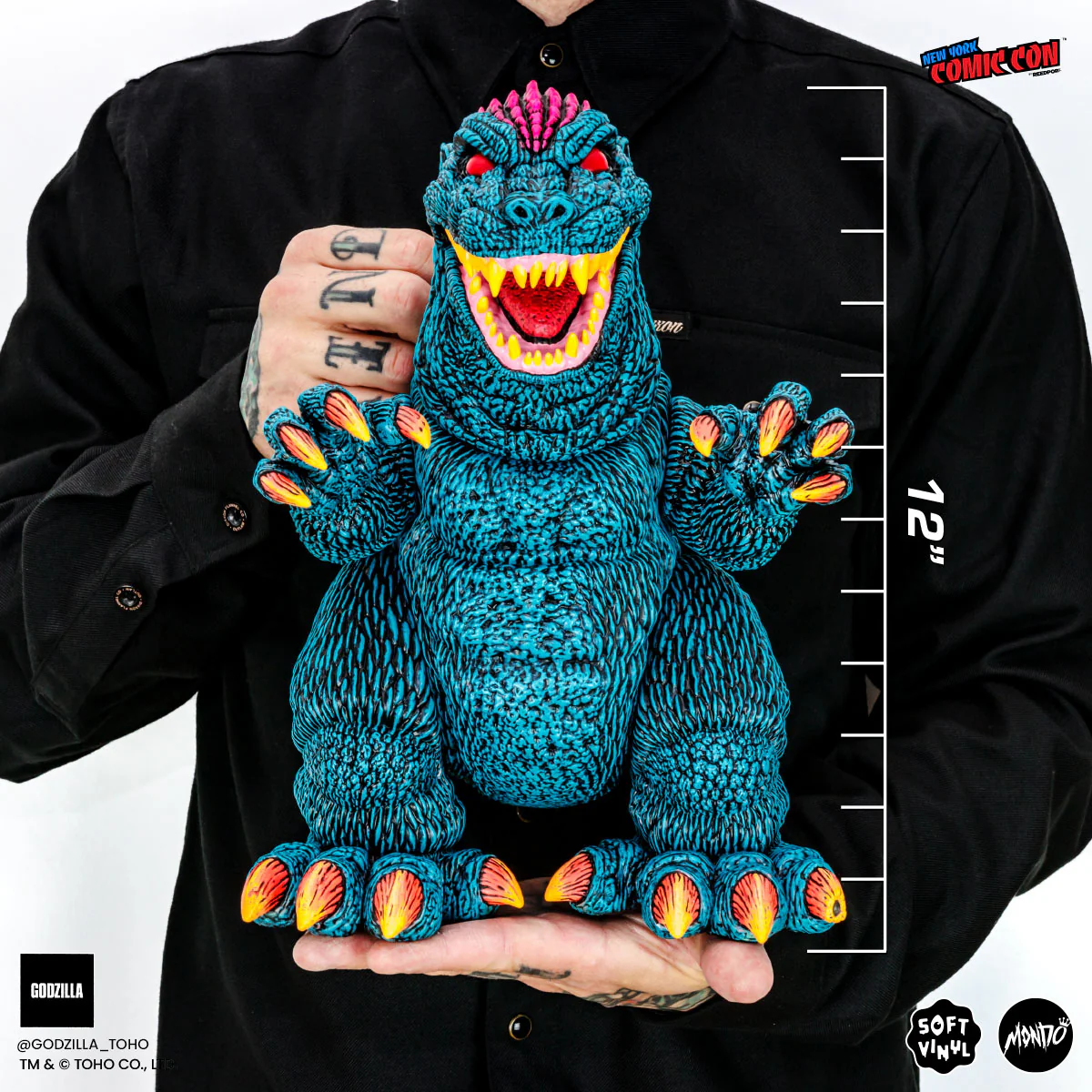 3767-godzilla-designer-vinyl-figure-by-james-groman-psychedelic-variant-3.webp Godzilla - Designer Vinyl Figure by James Groman - Psychedelic Variant