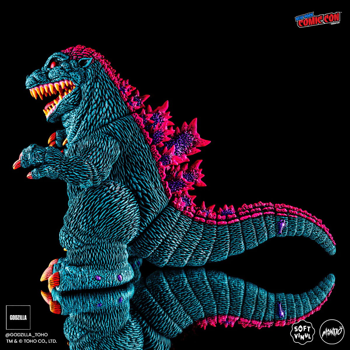 3767-godzilla-designer-vinyl-figure-by-james-groman-psychedelic-variant-9.webp Godzilla - Designer Vinyl Figure by James Groman - Psychedelic Variant