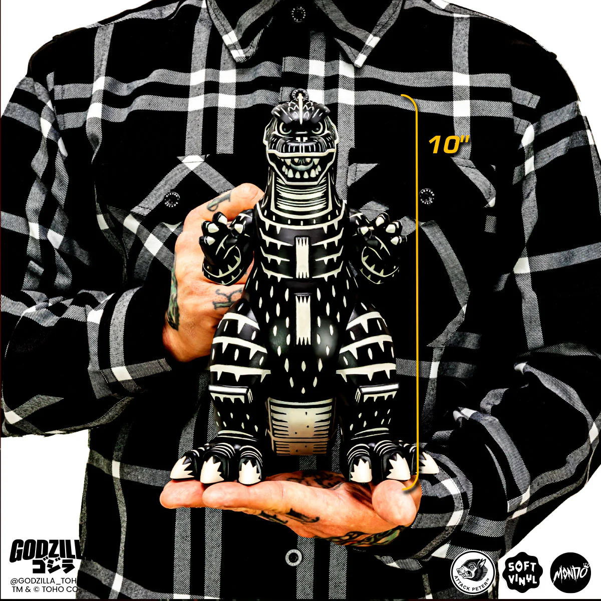 3770-godzilla-vinyl-designer-figure-by-attack-peter-linocut-variant-3.webp Godzilla - Vinyl Designer Figure by Attack Peter - Linocut Variant