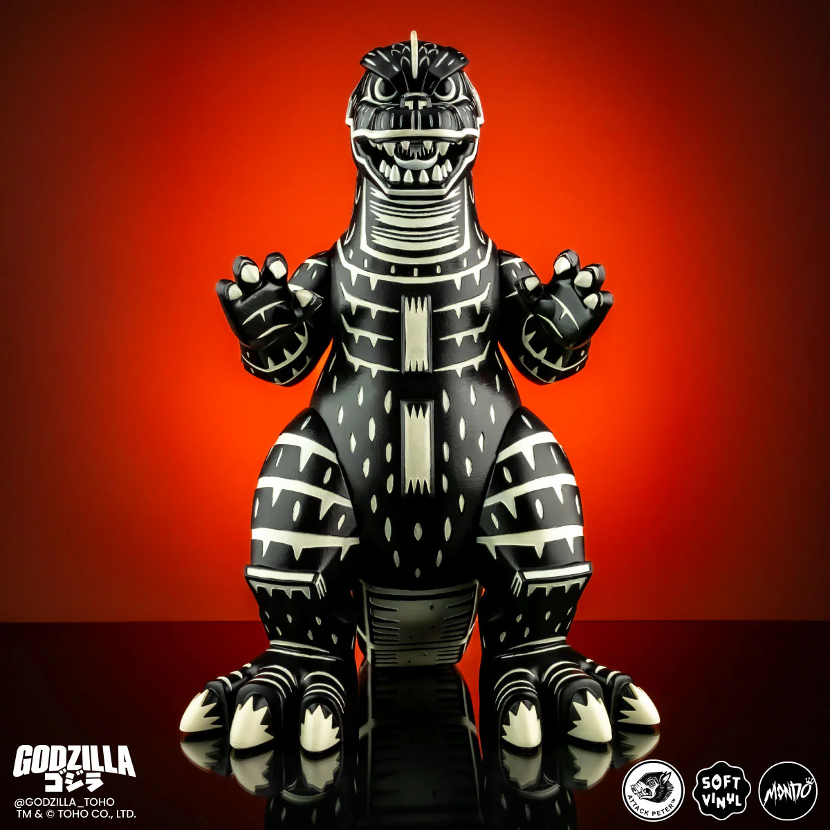 3770-godzilla-vinyl-designer-figure-by-attack-peter-linocut-variant-5.webp Godzilla - Vinyl Designer Figure by Attack Peter - Linocut Variant