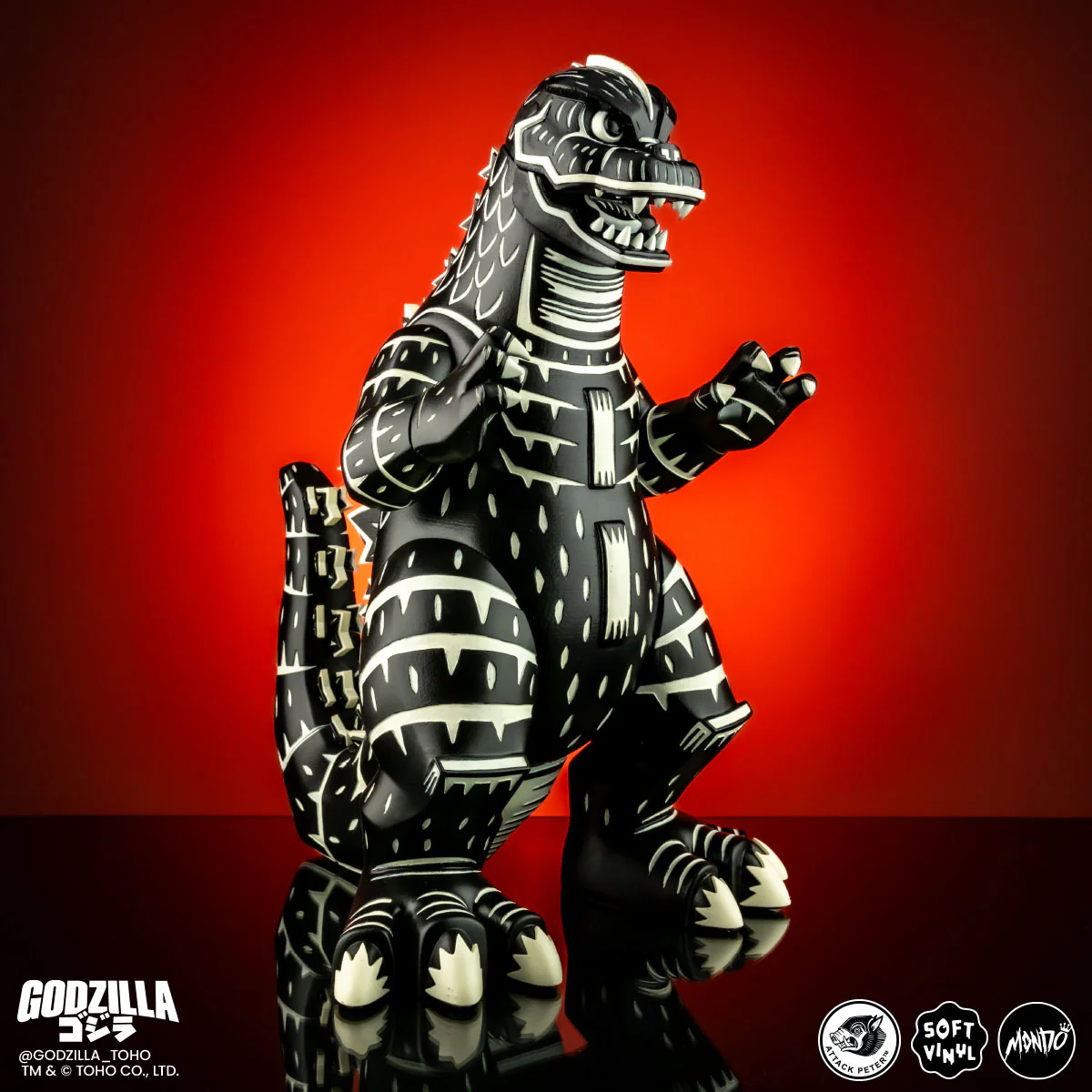 3770-godzilla-vinyl-designer-figure-by-attack-peter-linocut-variant-6.webp Godzilla - Vinyl Designer Figure by Attack Peter - Linocut Variant