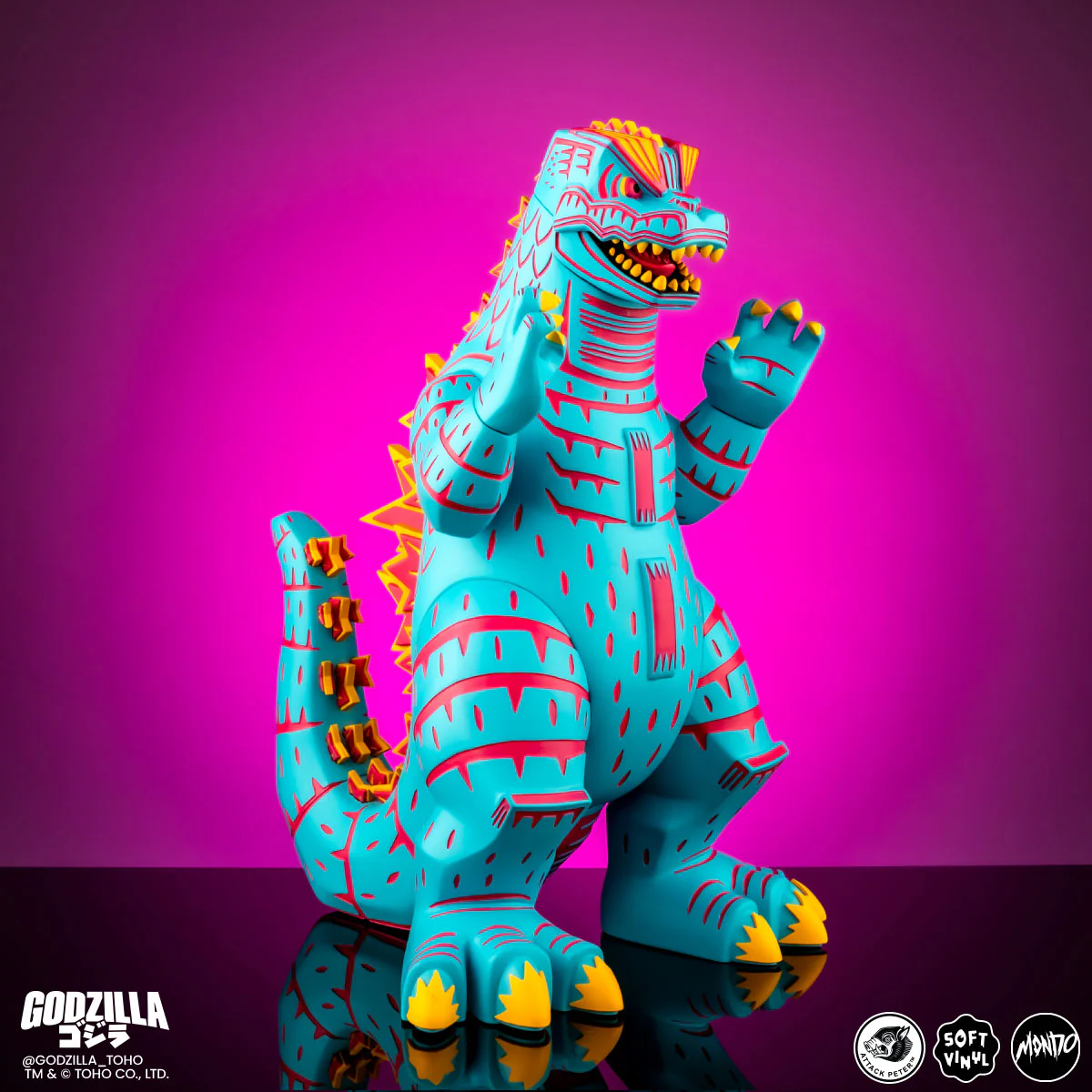 3771-godzilla-vinyl-designer-figure-by-attack-peter-vice-city-rage-variant-6.webp Godzilla - Vinyl Designer Figure by Attack Peter - Vice City Rage Variant