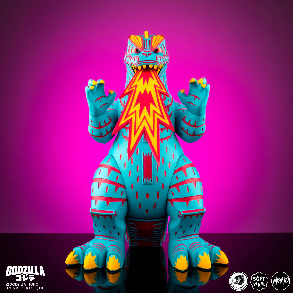3771-godzilla-vinyl-designer-figure-by-attack-peter-vice-city-rage-variant-7.webp Godzilla - Vinyl Designer Figure by Attack Peter - Vice City Rage Variant