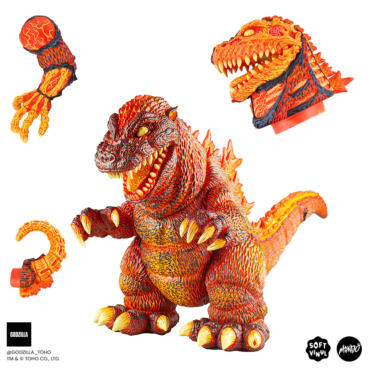 3773-godzilla-vinyl-designer-figure-by-james-groman-burning-variant-2.webp Godzilla - Vinyl Designer Figure by James Groman - Burning Variant