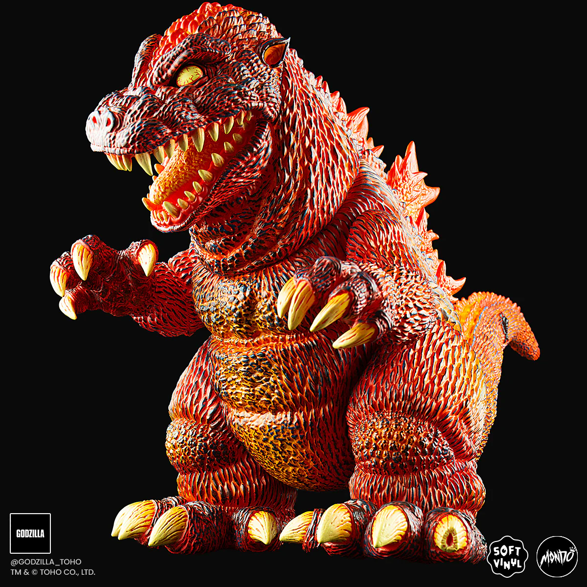 3773-godzilla-vinyl-designer-figure-by-james-groman-burning-variant-4.webp Godzilla - Vinyl Designer Figure by James Groman - Burning Variant