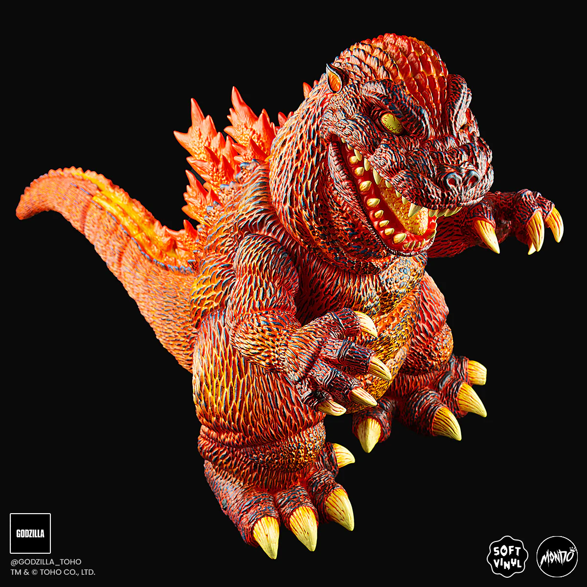 3773-godzilla-vinyl-designer-figure-by-james-groman-burning-variant-6.webp Godzilla - Vinyl Designer Figure by James Groman - Burning Variant