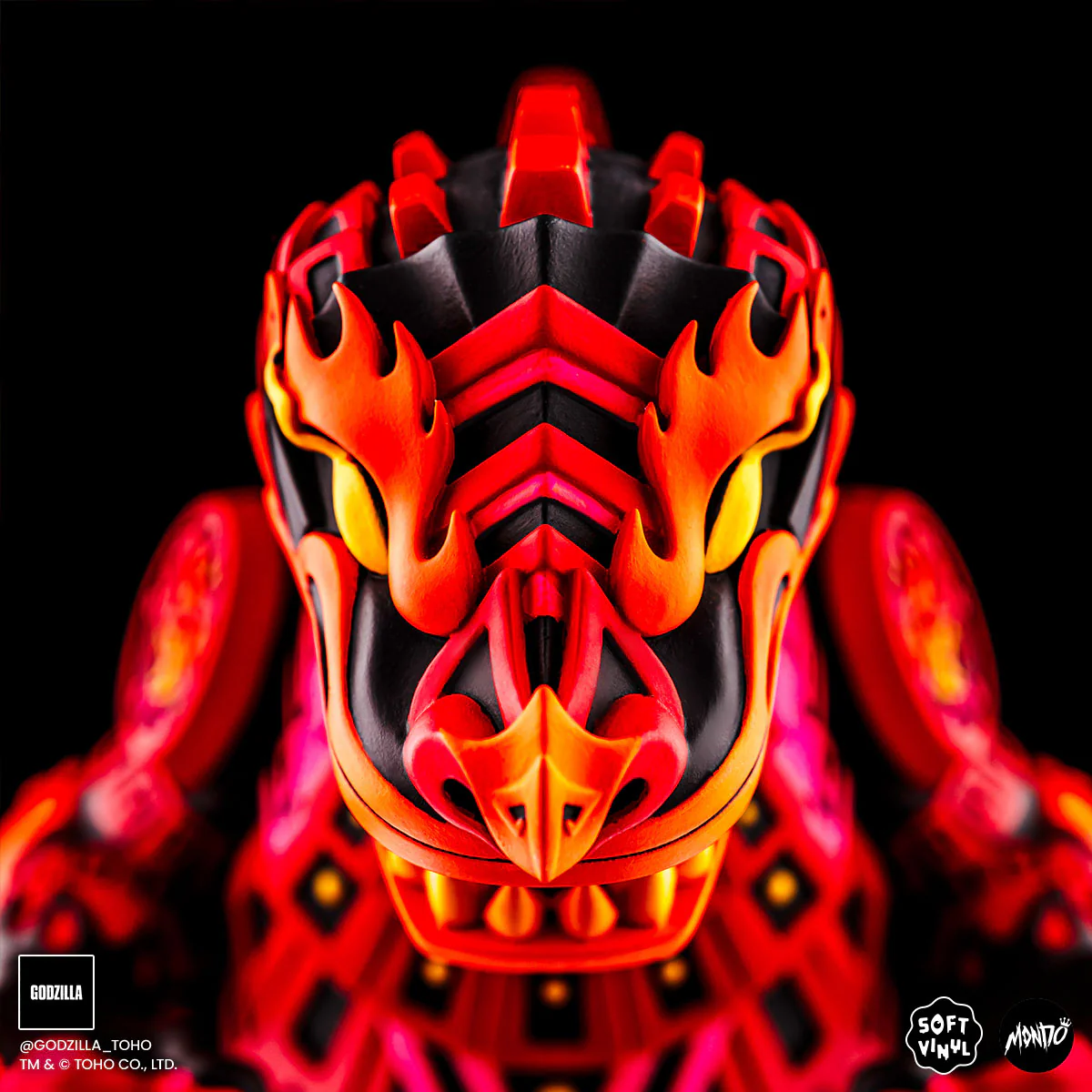 Godzilla - Vinyl Designer Figure by Urban Aztec - Burning Variant Timed Edition