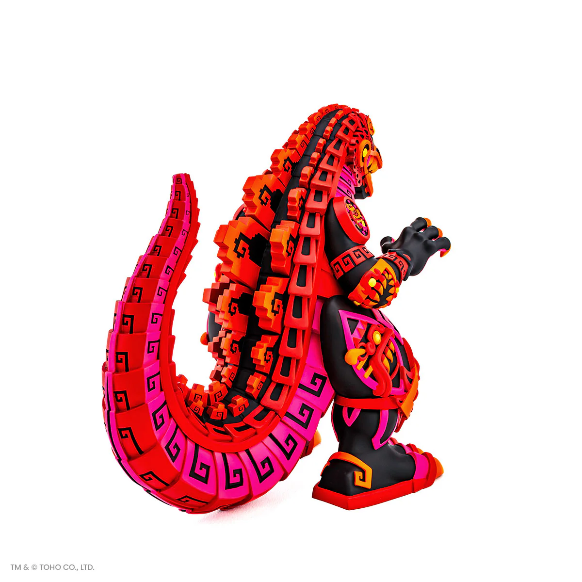 Godzilla - Vinyl Designer Figure by Urban Aztec - Burning Variant Timed Edition