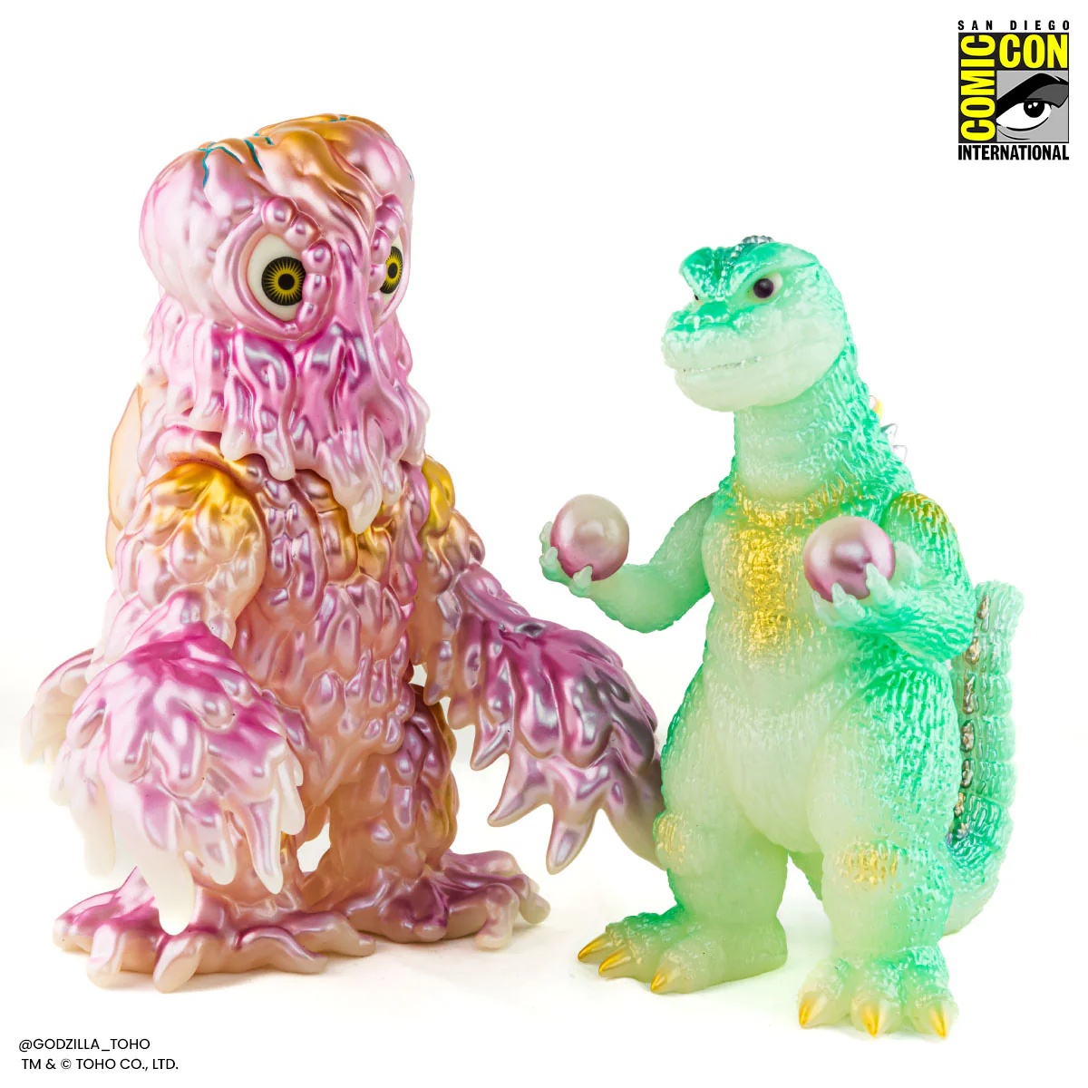 3801-godzilla-and-hedorah-soft-vinyl-figure-set-cherry-blossom-glow-in-the-dark-variant-1.webp Godzilla and Hedorah Soft Vinyl Figure Set - Cherry Blossom Glow In the Dark Variant