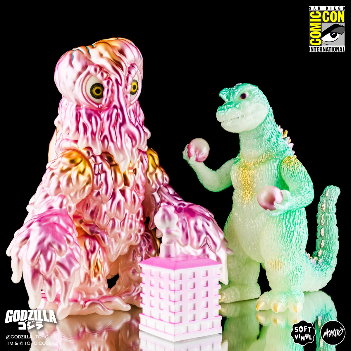 3801-godzilla-and-hedorah-soft-vinyl-figure-set-cherry-blossom-glow-in-the-dark-variant-10.webp Godzilla and Hedorah Soft Vinyl Figure Set - Cherry Blossom Glow In the Dark Variant