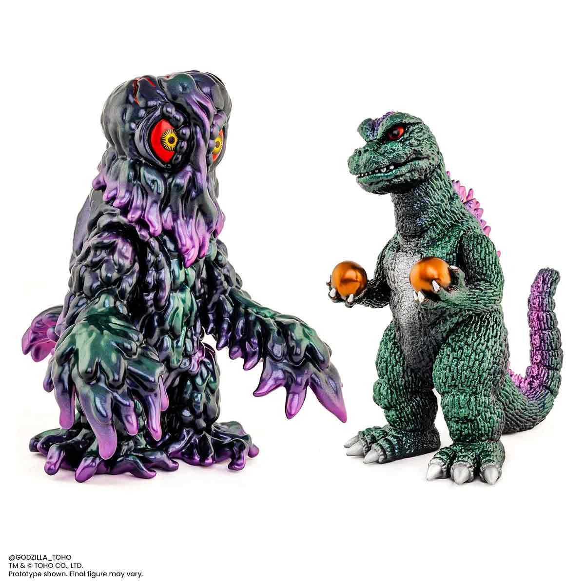 Godzilla and Hedorah Soft Vinyl Figure Set - Oil Slick Variant