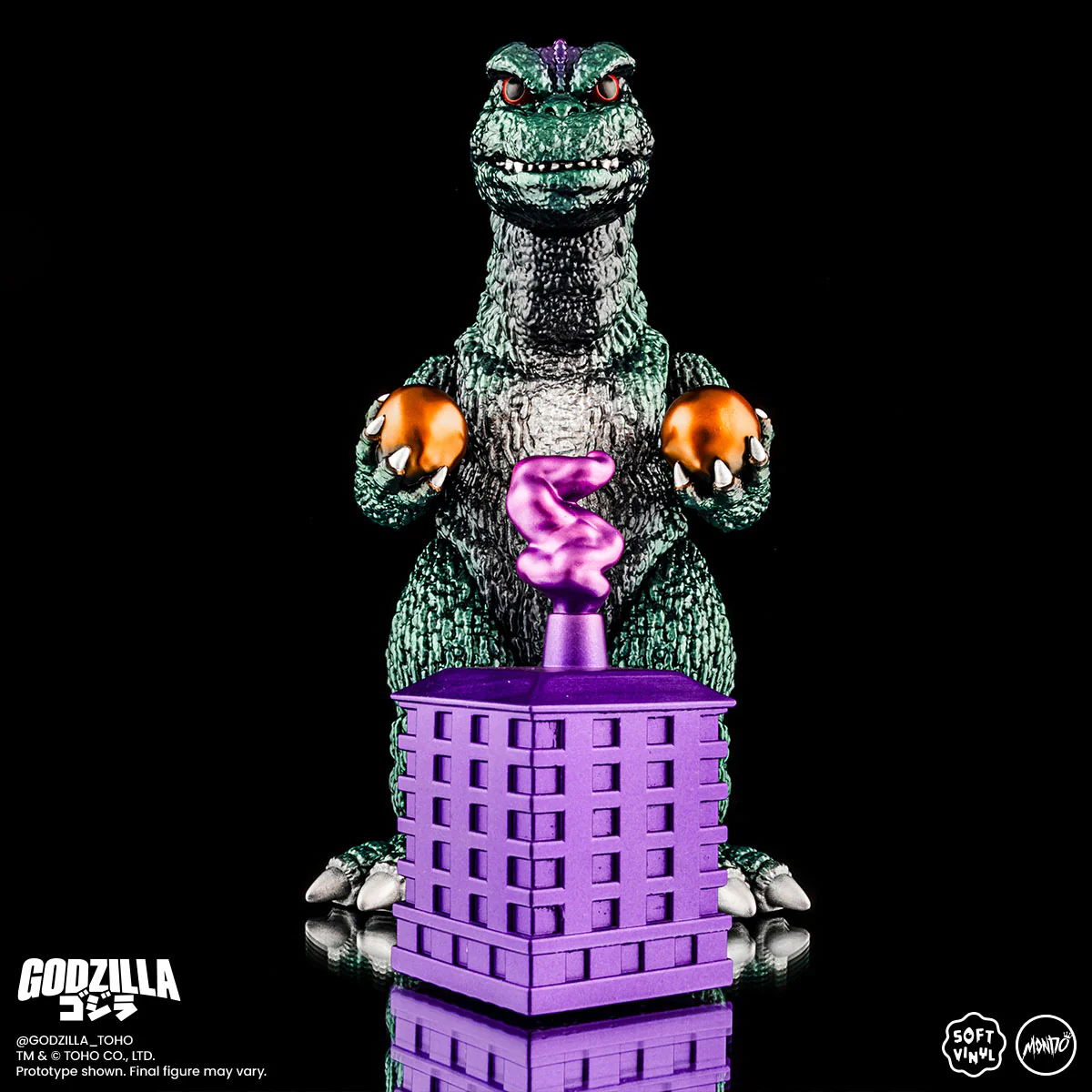Godzilla and Hedorah Soft Vinyl Figure Set - Oil Slick Variant