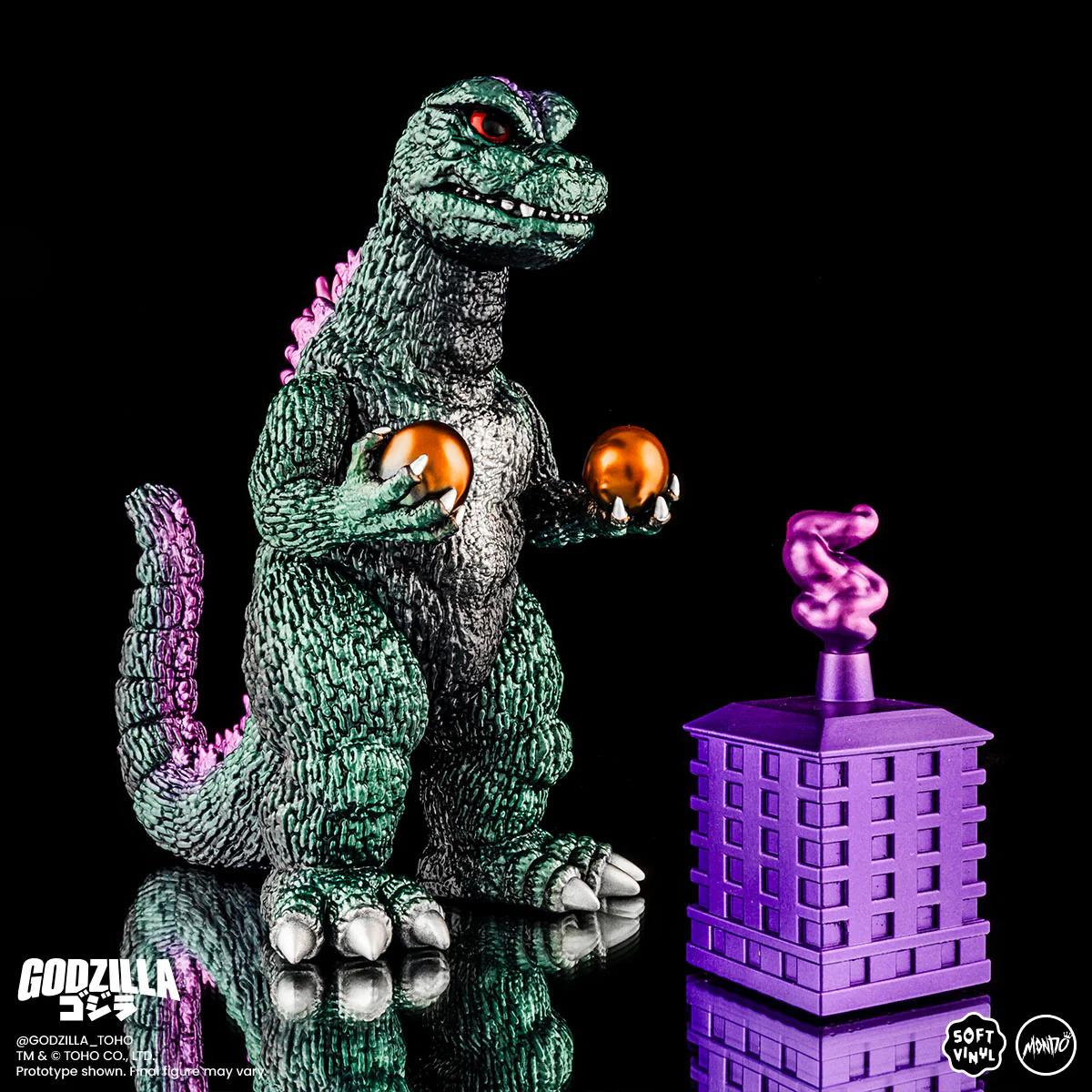 Godzilla and Hedorah Soft Vinyl Figure Set - Oil Slick Variant
