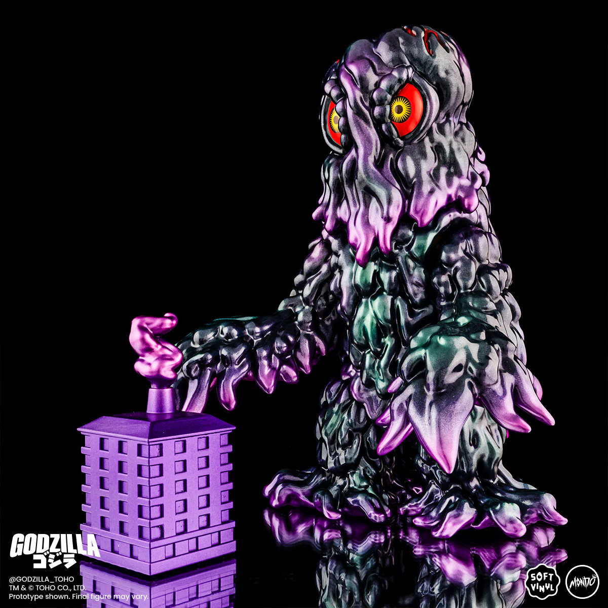 Godzilla and Hedorah Soft Vinyl Figure Set - Oil Slick Variant