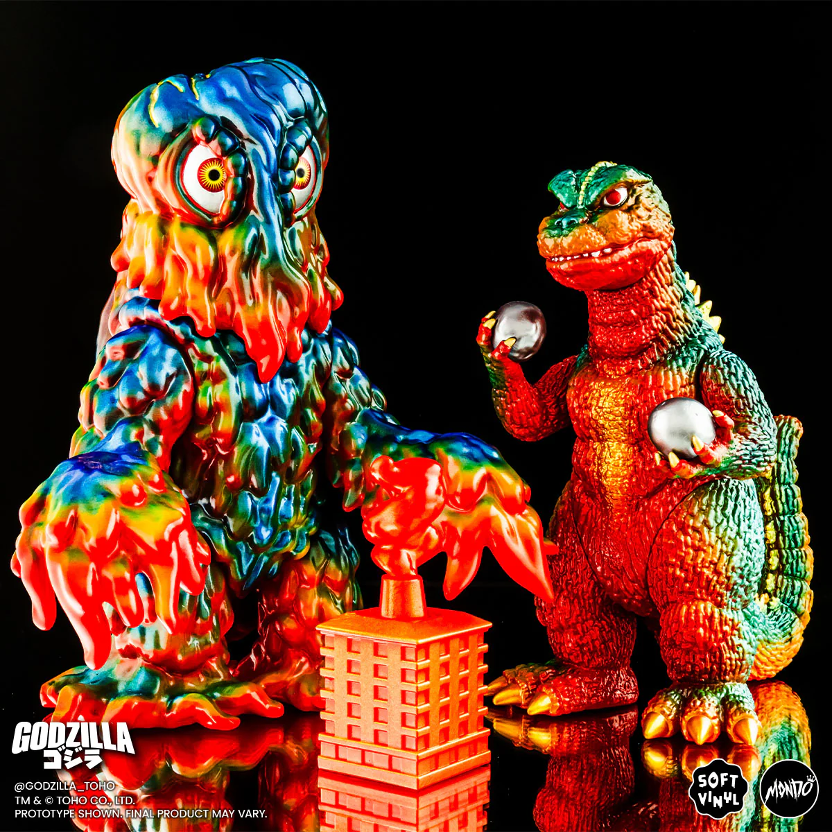 Godzilla and Hedorah Soft Vinyl Figure Set - Vintage Variant
