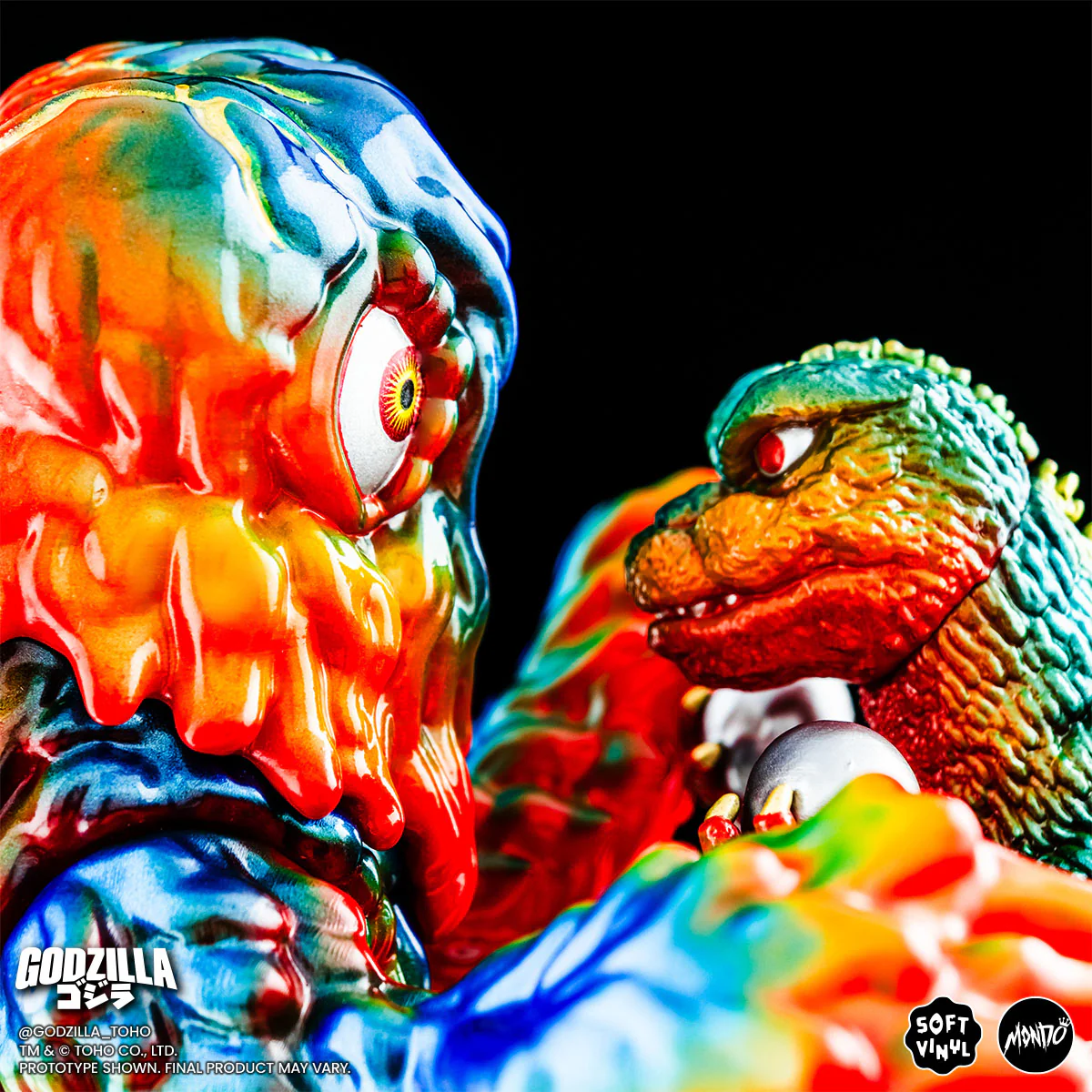 Godzilla and Hedorah Soft Vinyl Figure Set - Vintage Variant