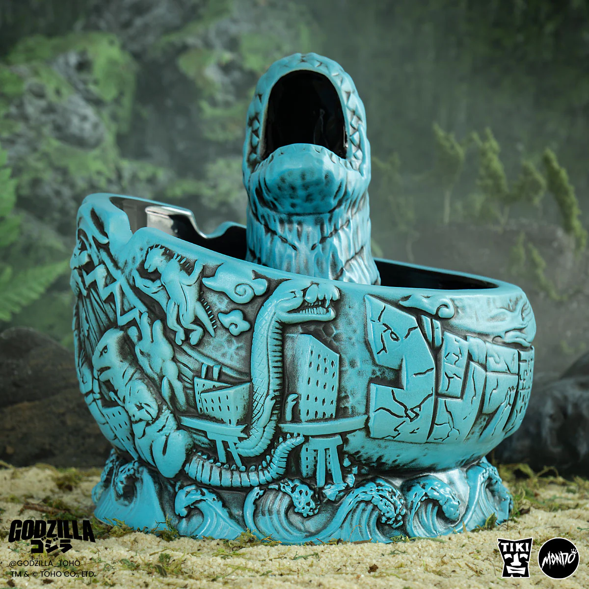 3805-godzilla-destroy-all-monsters-tiki-bowl-heat-ray-variant-15.webp Godzilla Destroy All Monsters Tiki Bowl - Heat Ray Variant
